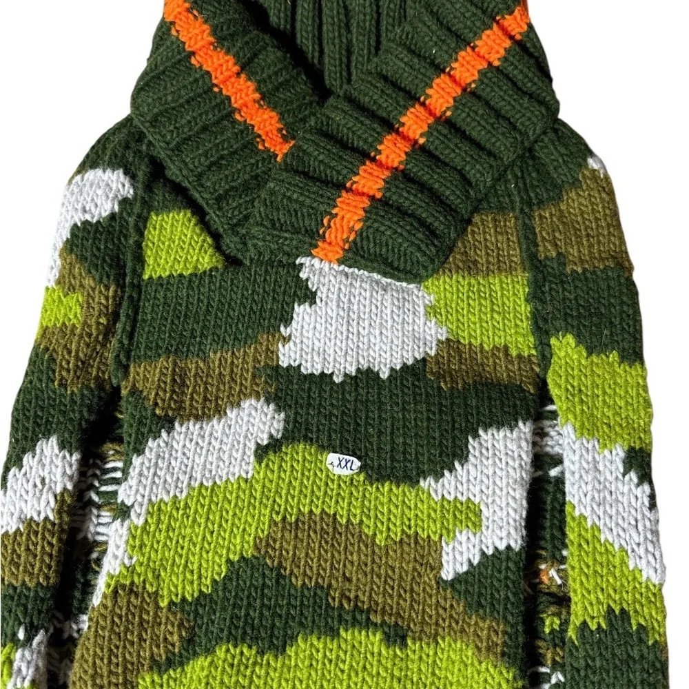 Brand New With Tags Chilly Dogs Camo Dog Sweater XXL 65-85 Lbs